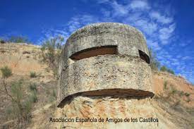Fotografía actual del nido de ametralladora del Cerro del Ángel en Alcaudete de la Jara. Fuente: https://www.xn--castillosdeespaa-lub.es/es/content/otros/alcaudete-de-la-jara-fortines-de-la-linea-de-alcaudete
