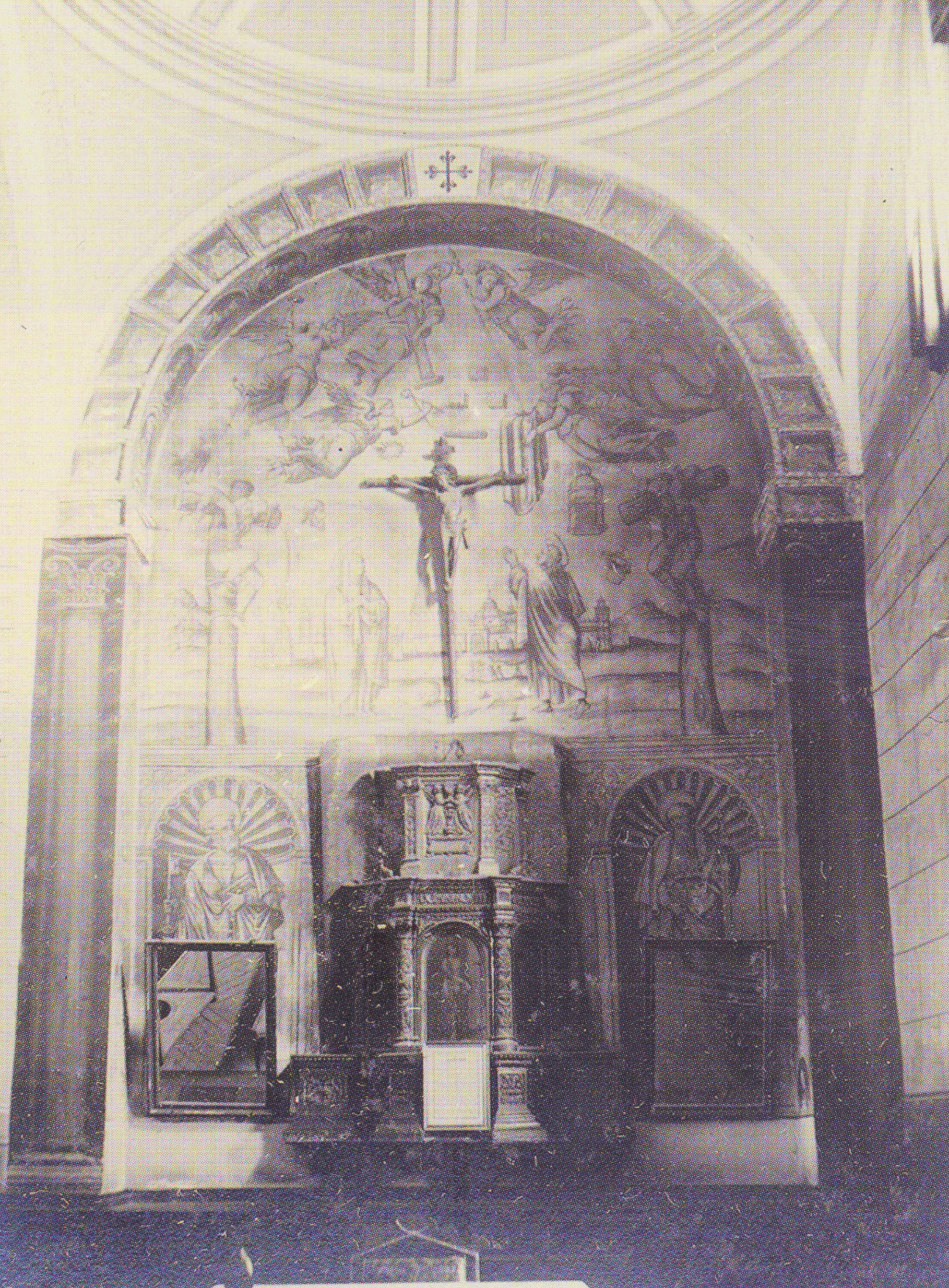 Sacrarium o Relicario antes de la guerra. Imagen incluida en Catálogo monumental artístico-histórico de la provincia de Ciudad Real de Bernardo Portuondo (1917).