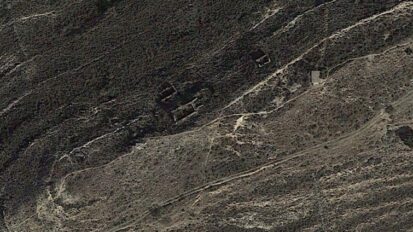 Fotografía aérea de la fortificación. Fuente: Elaboración propia. Google Earth.