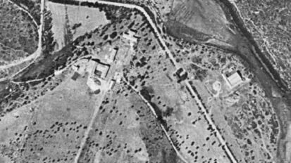 Imagen aérea de la finca El Gargantón, 1956. Fuente: Elaboración propia. Fototeca Digital.