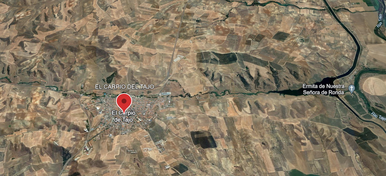 El Carpio del Tajo. Elaboración propia mediante Google Earth.